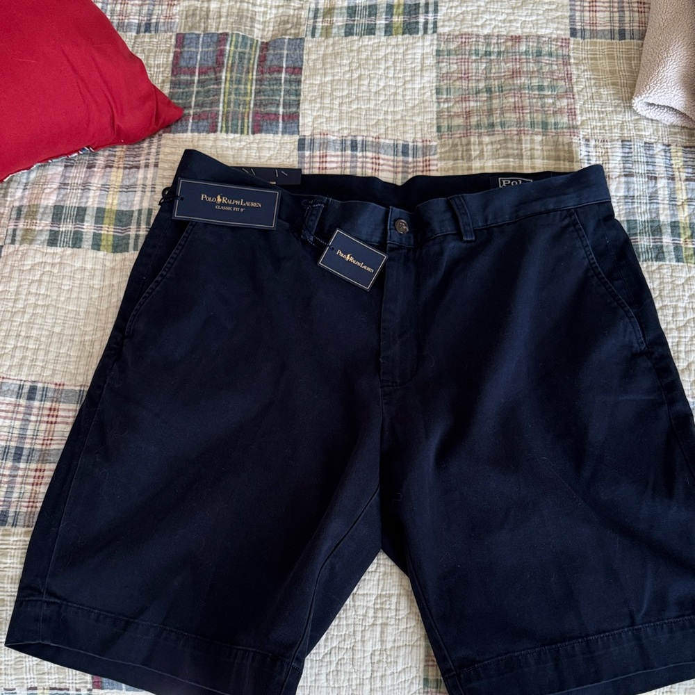 Polo by Ralph Lauren Men's Dark Navy Shorts. NWT. 34, 9”